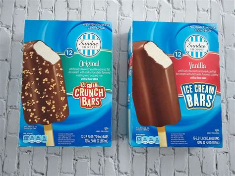 sundae shoppe ice cream bars